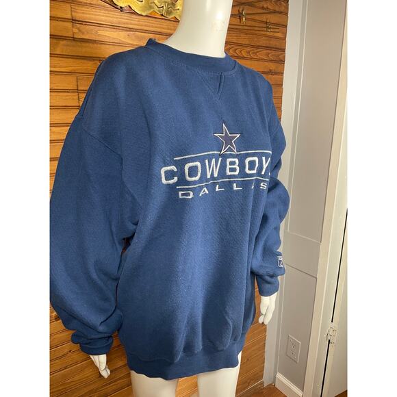 Vintage 90s Logo 7 Game Day Dallas Cowboys Crewneck Sweatshirt Size XL Excellent - Picture 6 of 8